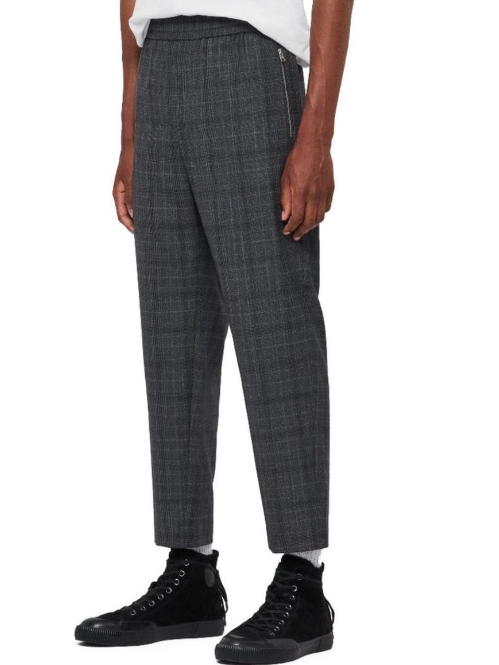All Saints Agar Plaid Trousers Size 34